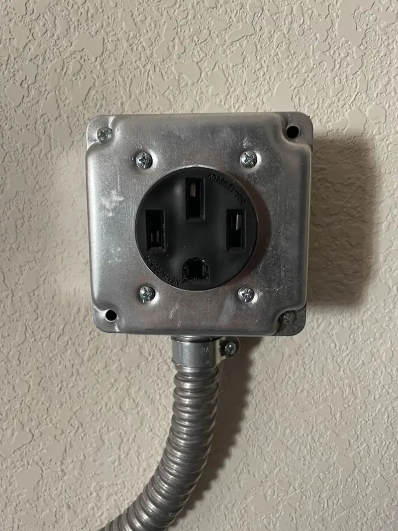 NEMA 14-50 outlet installed for Smart Home Electrical in Pinson
